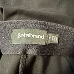 Betabrand  Jett Dress Black Faux Leather Front Pull On Yoga Pants Size S Long Photo 2