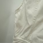 AMUR Beba White Mini Dress Women’s Size 4 Asymmetric Ruffle Hem Button Front White Photo 10