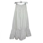 Peixoto Resort Wear Riley 100% Cotton Lined Maxi Skirt in White Photo 3