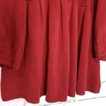 CHELSEA & THEODORE BURGUNDY KNIT HEAVY CARDIGAN L Red Size L Photo 10