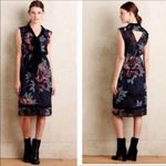 Anthropologie  MAEVE Brelin Floral Bow Tie Midi Dress Sleeveless Small Photo 2