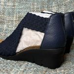 Comfortiva Alesha Stretch Woven Wedge Heeled Sandal in Navy (Wide) Size undefined Photo 2