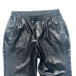 Sanctuary Sancturary/Revolve Neo Faux Black Leather Pull On Jogger Size 1X New with tags Photo 4