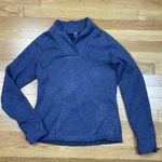 REI Pullover Knit Sweater Womens Size XS Blue Outdoor Hiking Camping Activewear Photo 2