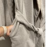 Victoria's Secret  Grey Cream Shawl Collared Robe Photo 2