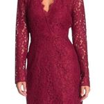 WAYF Say It Out Loud Lace Mini Dress Garnet Red Size M NWT Photo 0