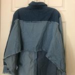 Good Time USA Blue Denim Long Sleeve Frayed denim Shirt NWT L Size L Photo 2