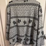 Blair Boutique Womens Hand Knit Cardigan Sweater 3XL Grandma Cottagecore Gray Size undefined Photo 1