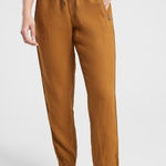 Athleta Cabo Linen Jogger Toasted Ochre Gold Burnt Orange Athleisure Size 4 Photo 0