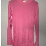 H&M NEW Bubblegum Pink Long Sleeve Sweater Lightweight XS Slits Tunic Soft Girl Photo 0