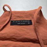 Final Touch  NWT Cinnamon Brown‎ Strappy Linen-like Dress Large Beach Summer Photo 4