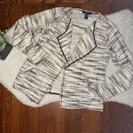 Style & Co ⭐️  Purple & Cream Tweed Open Jacket Blazer Photo 0