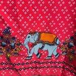 Maxi Boho Pink Novelty Elephant Maxi Skirt 29 inch waist Size M Photo 1