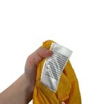 Farm Rio  Yellow Midi Knot Dress Puff Sleeve Preppy Vacation Cut Out Womens Large Photo 8