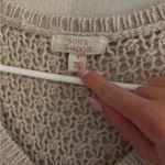 Sun & Shadow  V-Neck Sweater - Light Gray Photo 1