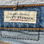 Levi's Premium Wedgie Jeans Women's W29 Blue Denim Slim Fit Button Fly Photo 4