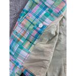 Talbots Women's Double Breasted Plaid Patchwork Blazer Jacket Size 12 Career Photo 4