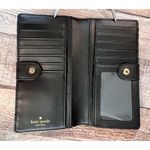 Kate Spade  Grant Lane‎ Bright Jewel Stacy Saffiano Leather Wallet Black Multi Photo 3