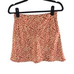 Princess Polly Mini Skirt Satin Leopard Print Orange 6 Photo 0