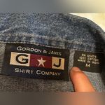 VTG GORDON & JAMES Vest Women M Denim Western Cowgirl Rodeo Embroidered Flowers Blue Size M Photo 5