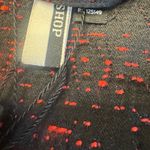 Topshop Black and Red Patterned Bomber Jacket size 6 NWT Photo 3