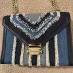 Michael Kors  Whitney Large Frayed Denim Convertible Shoulder Bag Photo 5