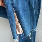 7 For All Mankind Luxe Vintage High Waist Slim Kick Sequined Jeans 27 Photo 4