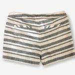 Anthropologie Artisany NY Black White Striped Shorts Photo 1