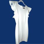 Tommy Hilfiger  classic White Dress with ruffled sleeves. New Photo 7