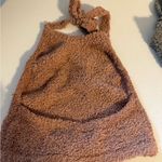 SKIMS NWT Cozy Knit Halter Top Tie Neck Bralette in Rose Clay NWT Size 4x 5x Photo 1