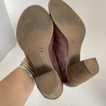 Lucky Brand  Joal Bootie Size 6.5 M Raisin Wild Leather Maroon Peep Toe Heel Photo 11