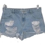 PacSun high rise festival size 30 denim shorts super distressed shorts summer Photo 0