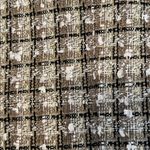 draper's & damon's sz10 brown tan cream tweed blazer jacket with black trim EUC Photo 12