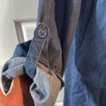 Vermont country store vintage denim blouse medium Blue Photo 1