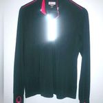 Greg Norman Play Dry L Athletic Long Sleeved Quarter Zip Top Thumb Holes Pink Size L Photo 1