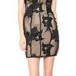 Bardot  Mesh Flower Strapless Cocktail Mini Dress Size Small NWT Photo 0