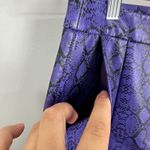 Nasty Gal Faux Leather High Waist Trousers Purple Snake Skin Size 2 Photo 7