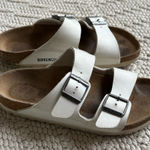 Birkenstock  Arizona White Double-Strap Sandals size 36 Photo 0