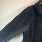 Nike ✨ Women’s Black Sherpa Fleece Mock Neck Sweatshirt Medium Photo 6