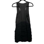 Greylin  Dress Black Sleeveless Bodycon Ruched Ruffle Cocktail Dress Photo 1