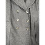 Croft & Barrow Women's Wool Blend Peacoat Double Breasted Gray Quiet Luxury XL Photo 2
