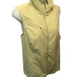 Chico's Chico’s Zenergy Golf Vest Size 2/L Lime Green Vented Mesh Zip Pockets Full Zip Photo 1