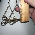 Gold Tone Fun‎ and Funky Scissor Hanging Earrings Photo 4