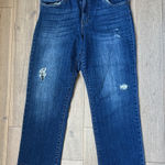 Sun & Shadow  Released Raw Hem Cropped Distressed Jeans Photo 0