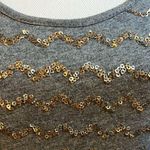Loft Ann Taylor  Charcoal Sequin Tank Top Holiday Festive Party Glam Size SMALL Photo 3