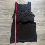Athleta  Supercharged Black Print Tank with Built-in Sports Bra Size S Photo 5