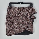 Camila Coelho  Black and Pink Sequin Mini Skirt Photo 1