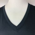 Nike  Dri-Fit Tee XS V-Neck Swoosh Logo Black Blue Neon Short‎ Sleeve T-Shirt Photo 8