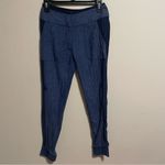 Veronica Beard  Silk Blend Cuffed Jogger Blue- Size 0 Photo 2