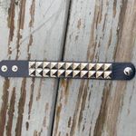2 Row Punk Gothic studded faux leather bracelet Photo 5